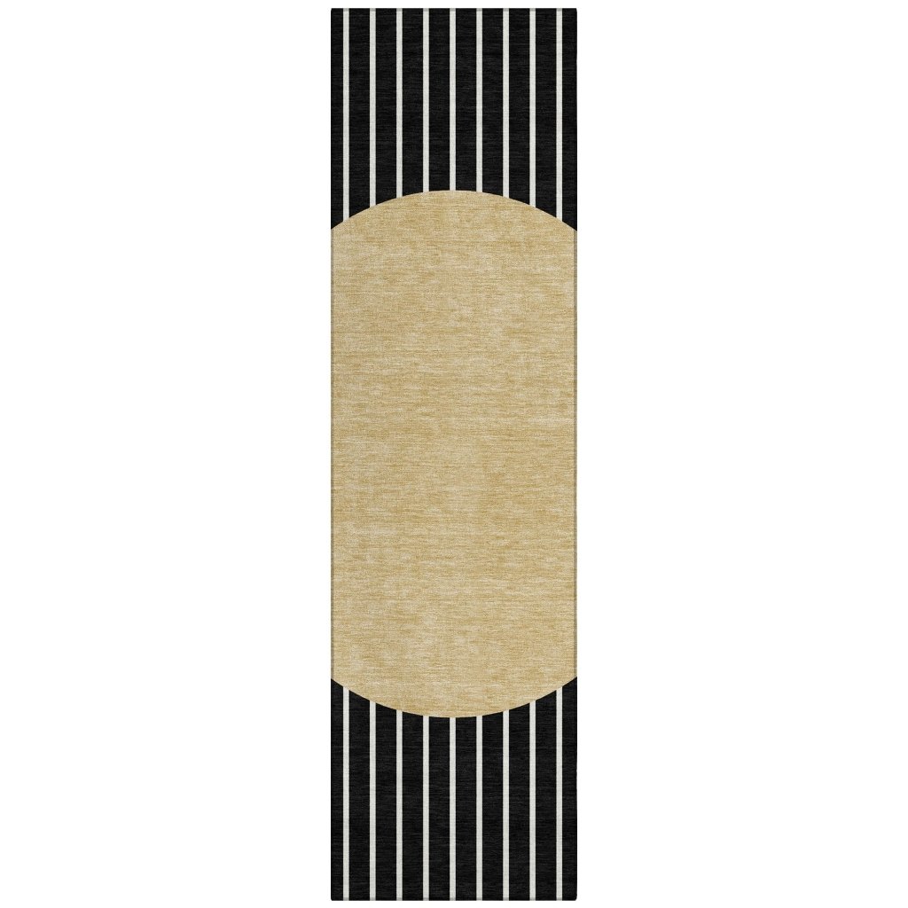 LOOMLAN Rugs Ember Black Washable Indoor-Outdoor Rug
