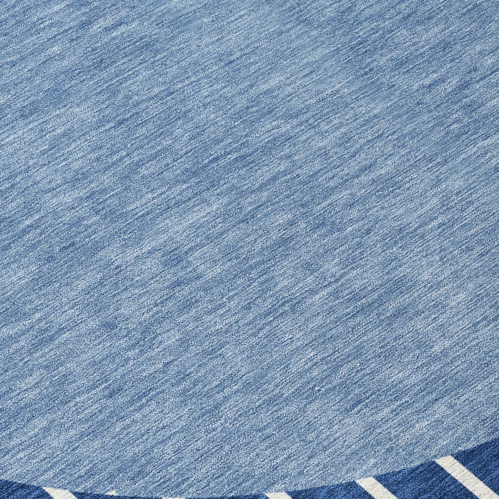 LOOMLAN Rugs Ember Blue Washable Indoor-Outdoor Rug