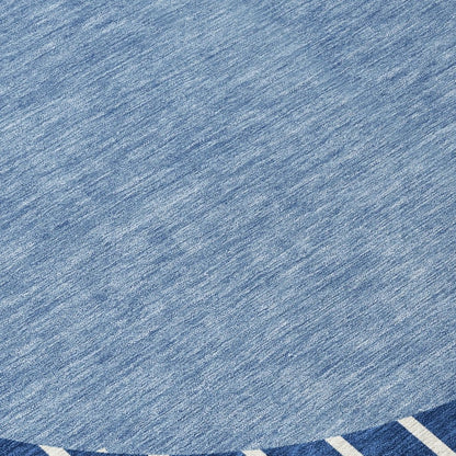 LOOMLAN Rugs Ember Blue Washable Indoor-Outdoor Rug