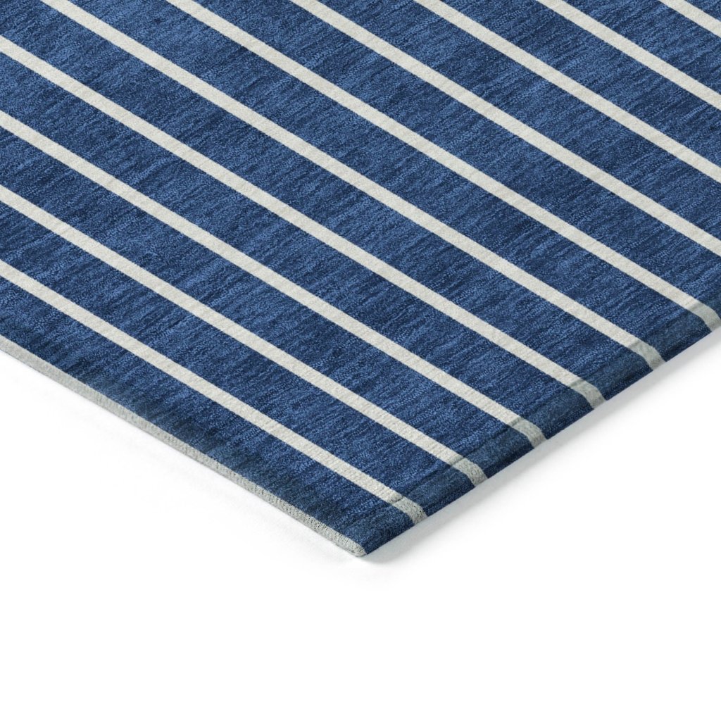 LOOMLAN Rugs Ember Blue Washable Indoor-Outdoor Rug