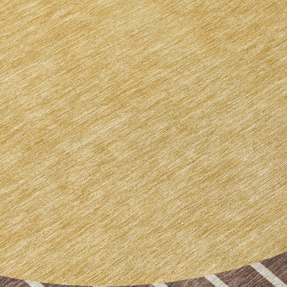 LOOMLAN Rugs Ember Brown Washable Indoor-Outdoor Rug