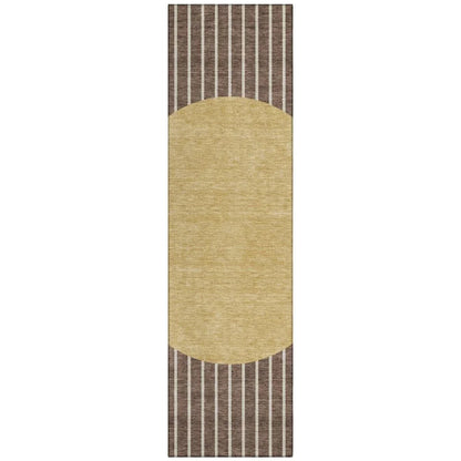 LOOMLAN Rugs Ember Brown Washable Indoor-Outdoor Rug