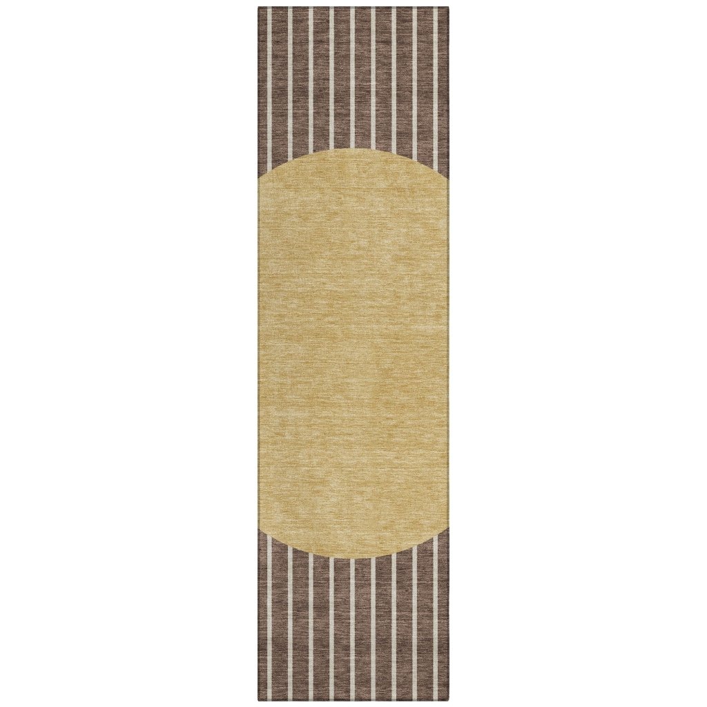 LOOMLAN Rugs Ember Brown Washable Indoor-Outdoor Rug