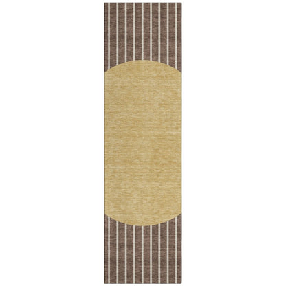 LOOMLAN Rugs Ember Brown Washable Indoor-Outdoor Rug
