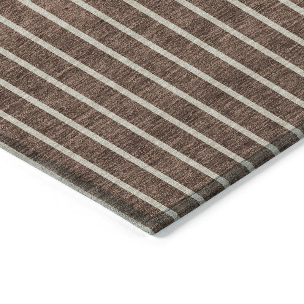 LOOMLAN Rugs Ember Brown Washable Indoor-Outdoor Rug