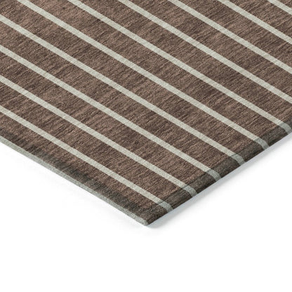 LOOMLAN Rugs Ember Brown Washable Indoor-Outdoor Rug