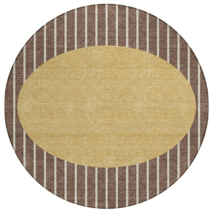 LOOMLAN Rugs Ember Brown Washable Indoor-Outdoor Rug