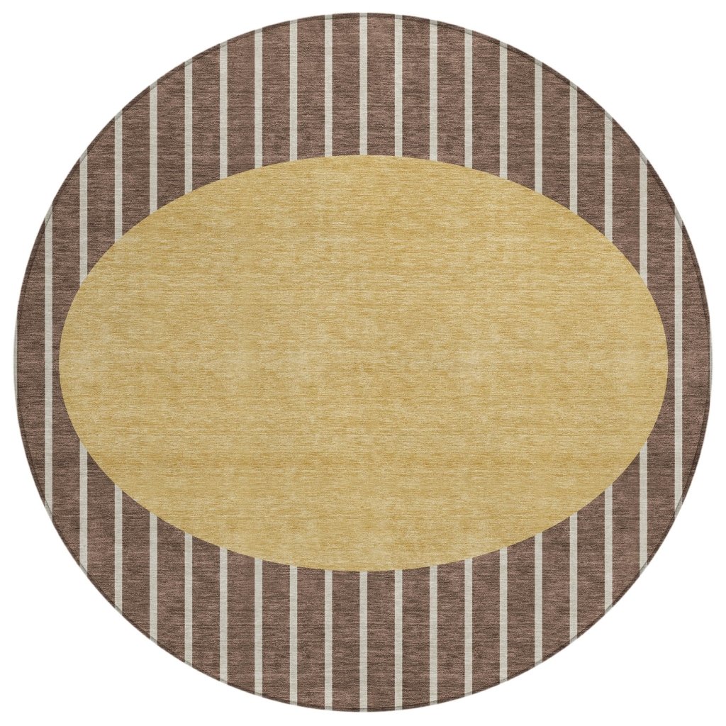 LOOMLAN Rugs Ember Brown Washable Indoor-Outdoor Rug