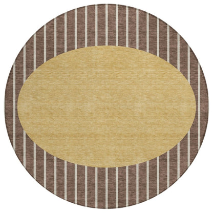 LOOMLAN Rugs Ember Brown Washable Indoor-Outdoor Rug