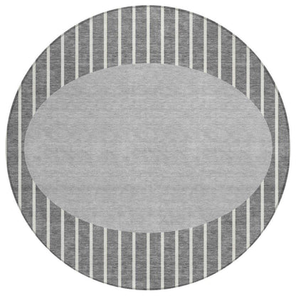 LOOMLAN Rugs Ember Gray Washable Indoor-Outdoor Rug