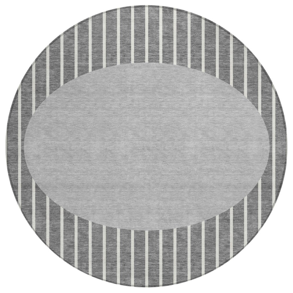 LOOMLAN Rugs Ember Gray Washable Indoor-Outdoor Rug