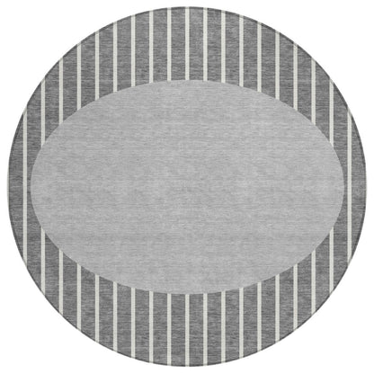LOOMLAN Rugs Ember Gray Washable Indoor-Outdoor Rug