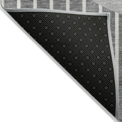 LOOMLAN Rugs Ember Gray Washable Indoor-Outdoor Rug