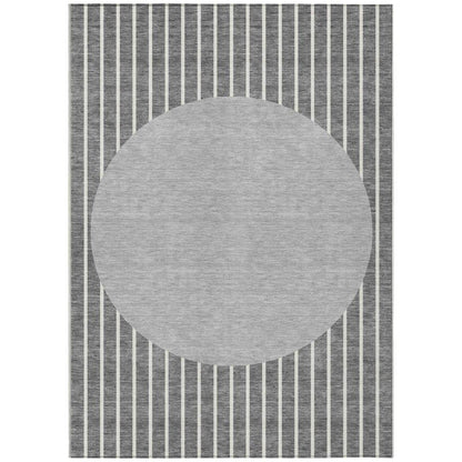 LOOMLAN Rugs Ember Gray Washable Indoor-Outdoor Rug