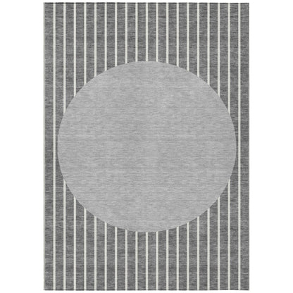 LOOMLAN Rugs Ember Gray Washable Indoor-Outdoor Rug