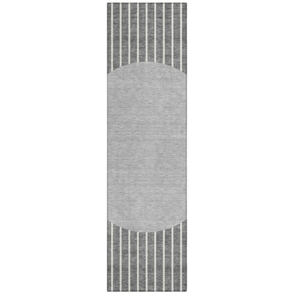 LOOMLAN Rugs Ember Gray Washable Indoor-Outdoor Rug