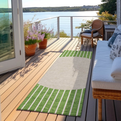 LOOMLAN Rugs Ember Green Washable Indoor-Outdoor Rug