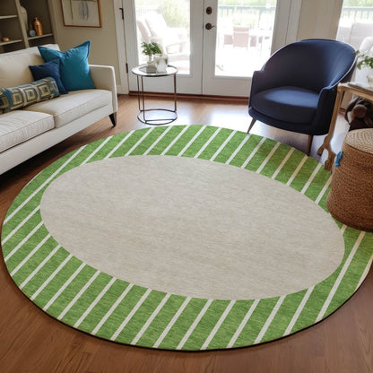 LOOMLAN Rugs Ember Green Washable Indoor-Outdoor Rug