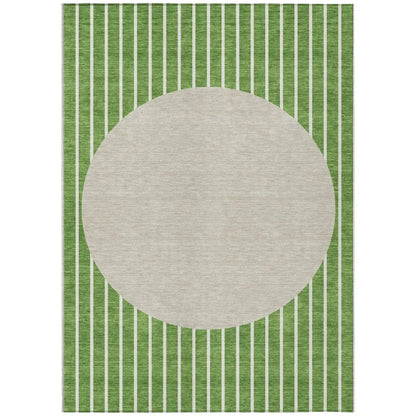 LOOMLAN Rugs Ember Green Washable Indoor-Outdoor Rug