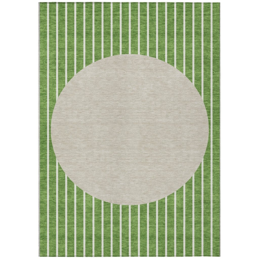 LOOMLAN Rugs Ember Green Washable Indoor-Outdoor Rug