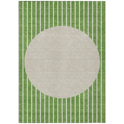 LOOMLAN Rugs Ember Green Washable Indoor-Outdoor Rug