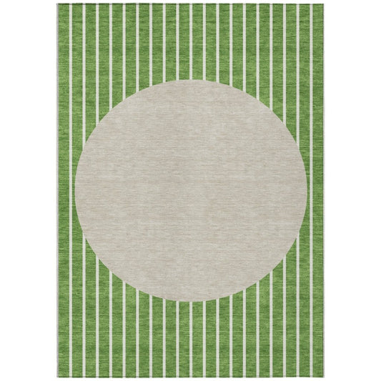 LOOMLAN Rugs Ember Green Washable Indoor-Outdoor Rug