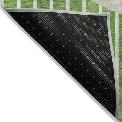 LOOMLAN Rugs Ember Green Washable Indoor-Outdoor Rug