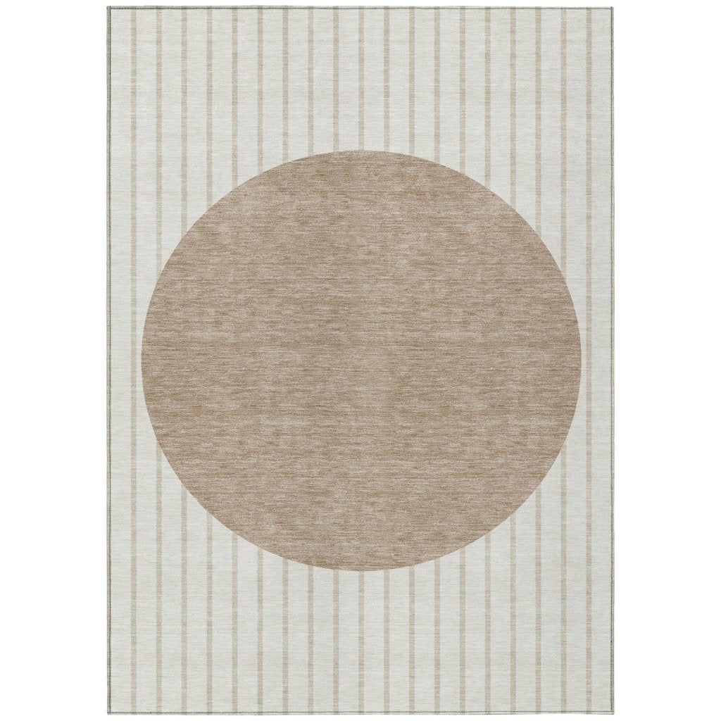 LOOMLAN Rugs Ember Ivory Washable Indoor-Outdoor Rug