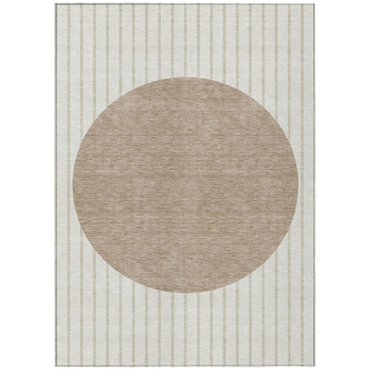 LOOMLAN Rugs Ember Ivory Washable Indoor-Outdoor Rug