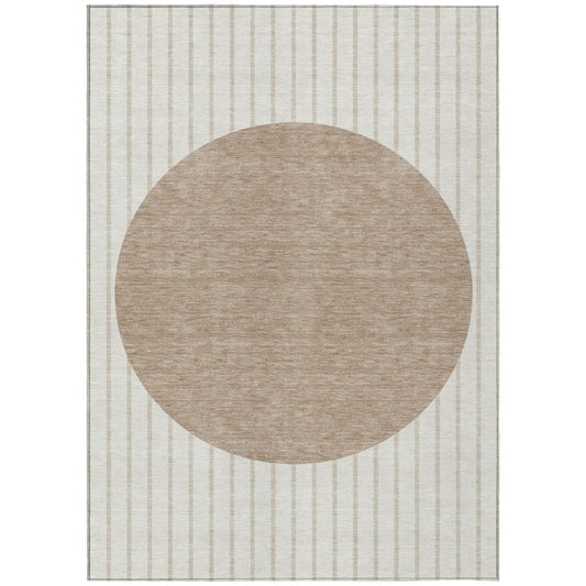 LOOMLAN Rugs Ember Ivory Washable Indoor-Outdoor Rug