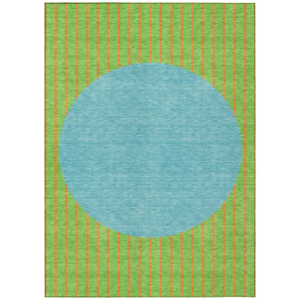 LOOMLAN Rugs Ember Lime Washable Indoor-Outdoor Rug