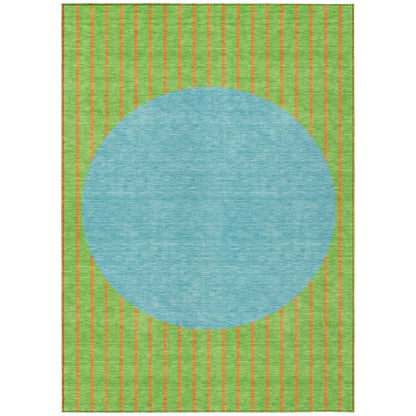 LOOMLAN Rugs Ember Lime Washable Indoor-Outdoor Rug