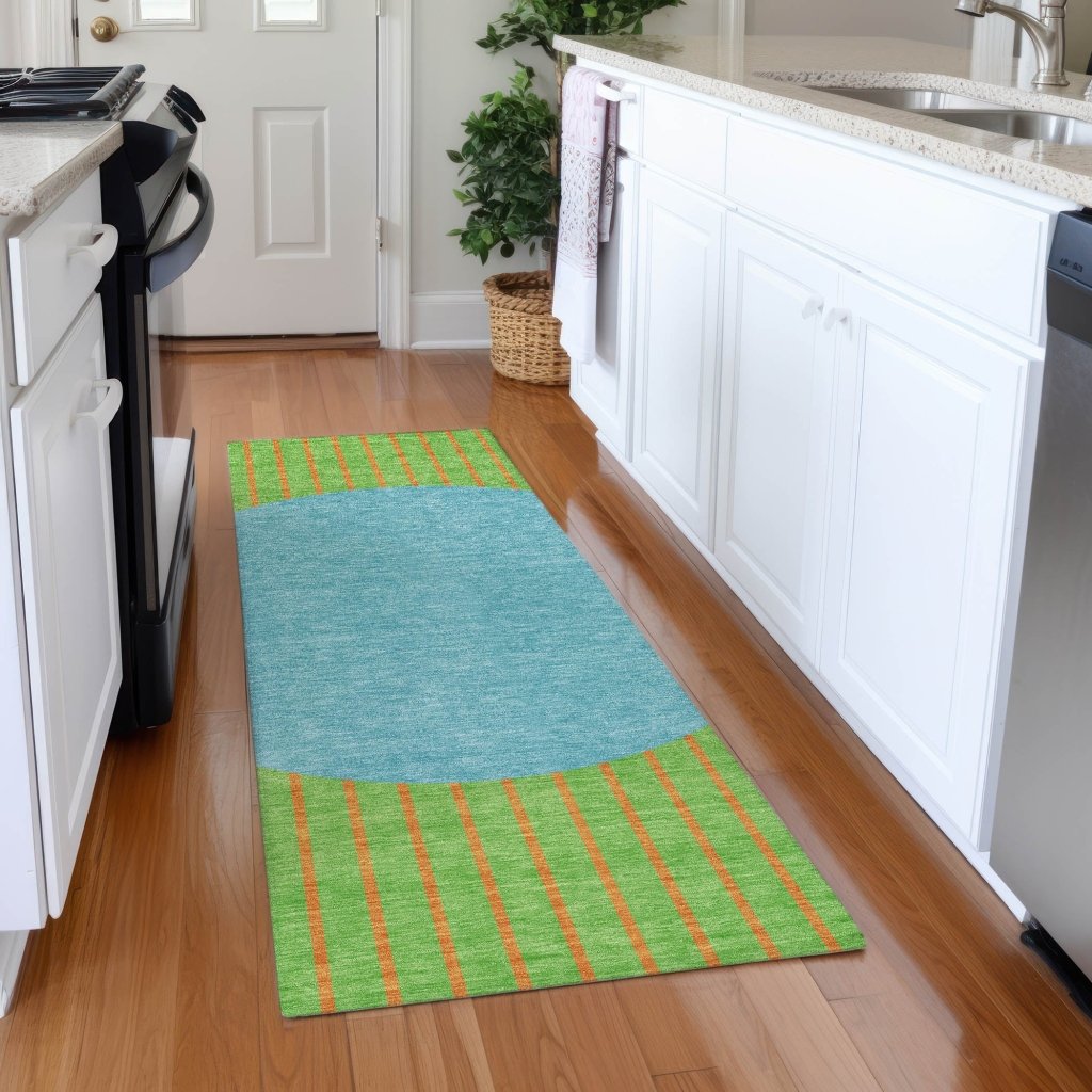 LOOMLAN Rugs Ember Lime Washable Indoor-Outdoor Rug