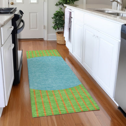 LOOMLAN Rugs Ember Lime Washable Indoor-Outdoor Rug