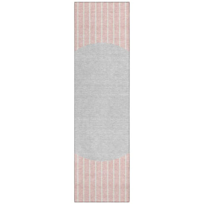 LOOMLAN Rugs Ember Pink Washable Indoor-Outdoor Rug