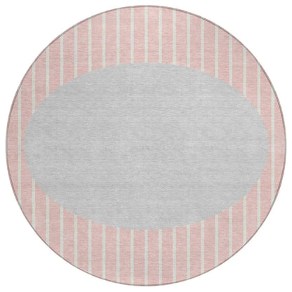 LOOMLAN Rugs Ember Pink Washable Indoor-Outdoor Rug