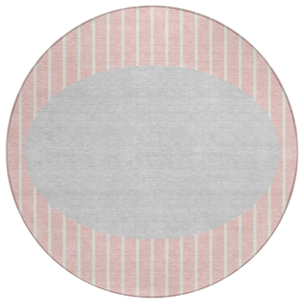 LOOMLAN Rugs Ember Pink Washable Indoor-Outdoor Rug