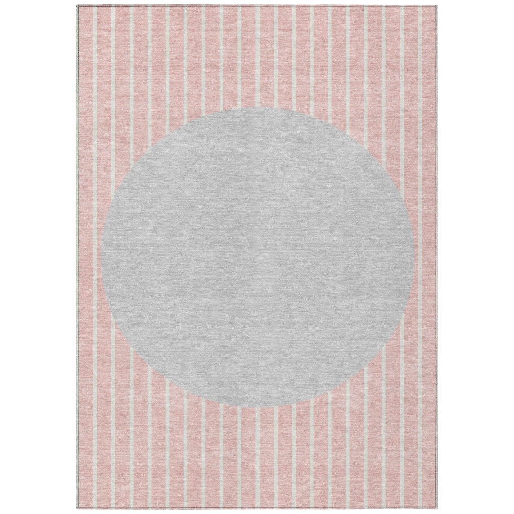 LOOMLAN Rugs Ember Pink Washable Indoor-Outdoor Rug