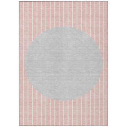 LOOMLAN Rugs Ember Pink Washable Indoor-Outdoor Rug