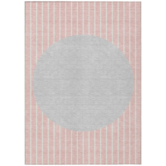 LOOMLAN Rugs Ember Pink Washable Indoor-Outdoor Rug