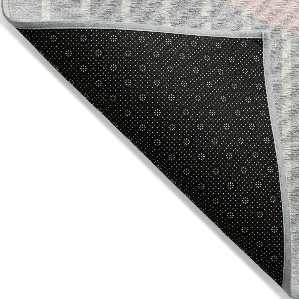 LOOMLAN Rugs Ember Silver Washable Indoor-Outdoor Rug