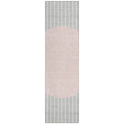 LOOMLAN Rugs Ember Silver Washable Indoor-Outdoor Rug