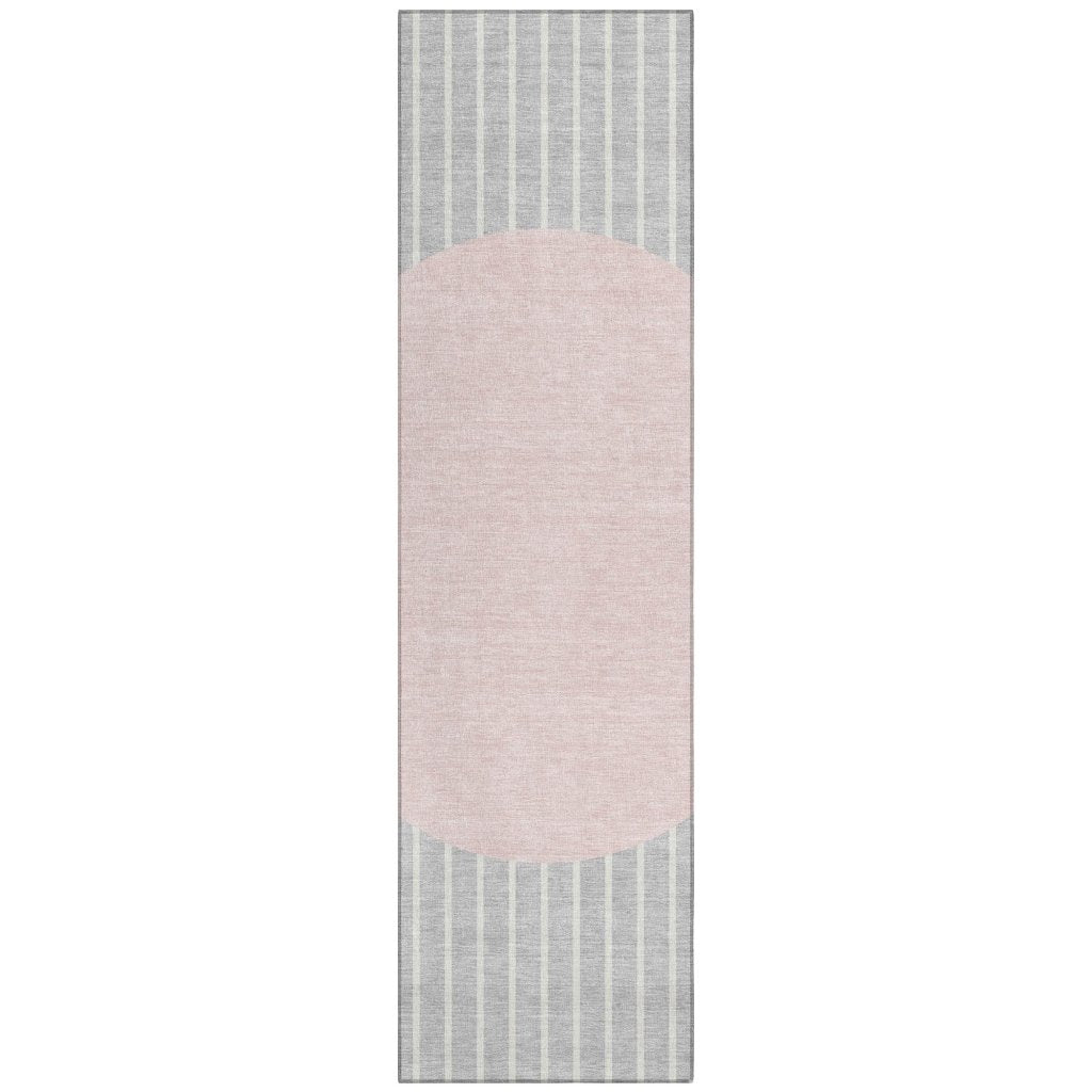 LOOMLAN Rugs Ember Silver Washable Indoor-Outdoor Rug