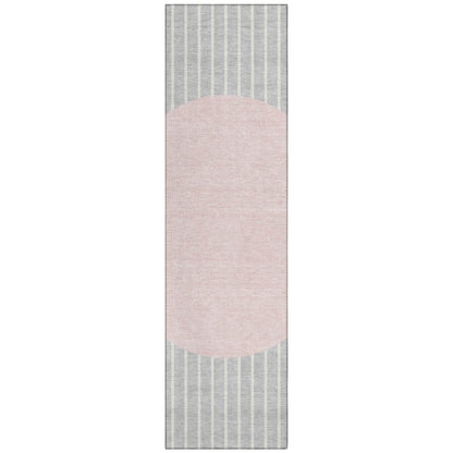 LOOMLAN Rugs Ember Silver Washable Indoor-Outdoor Rug