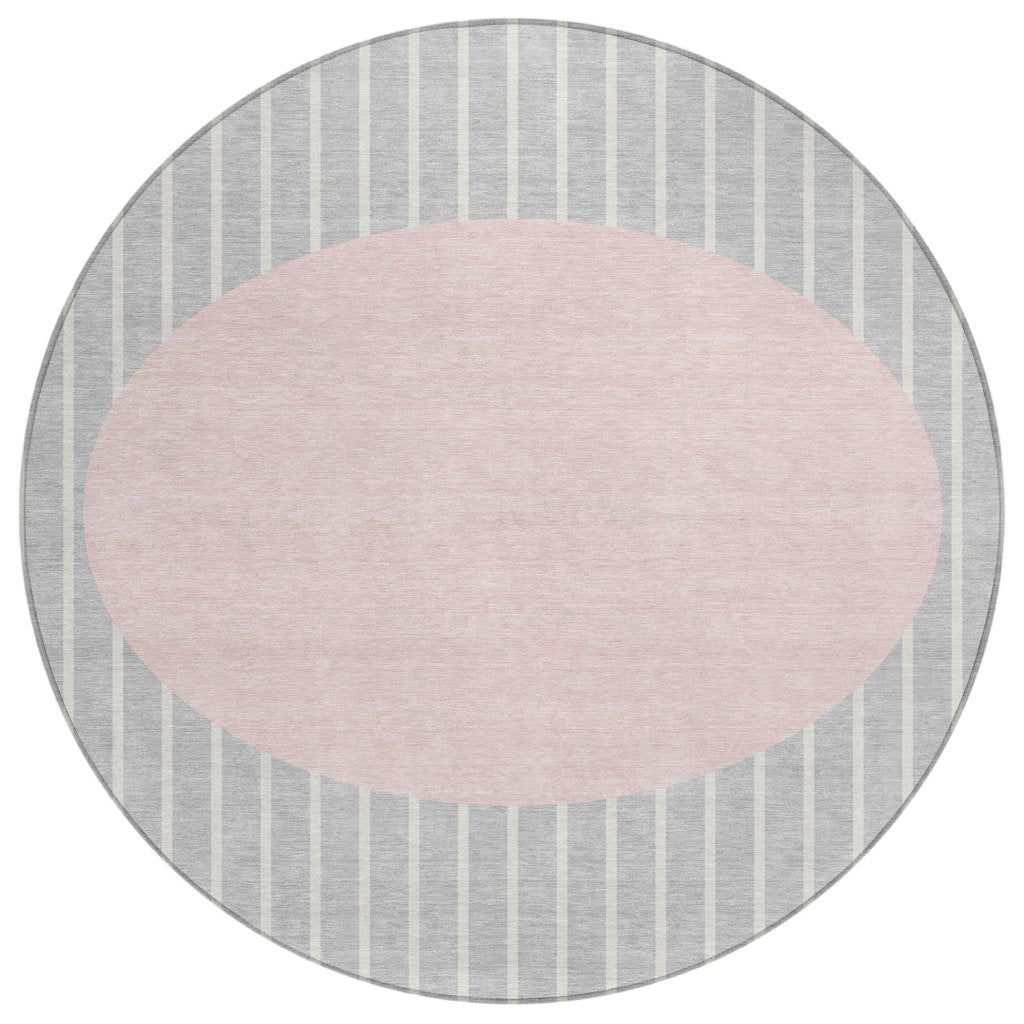 LOOMLAN Rugs Ember Silver Washable Indoor-Outdoor Rug
