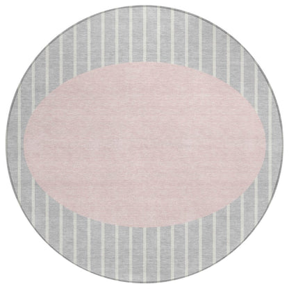 LOOMLAN Rugs Ember Silver Washable Indoor-Outdoor Rug