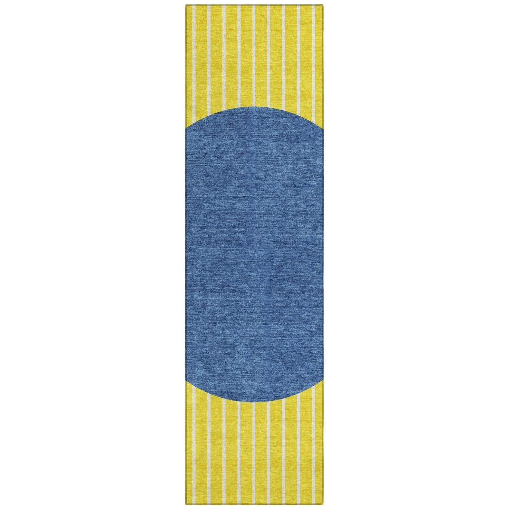 Ember Yellow Washable Indoor - Outdoor Rug - LOOMLAN - LOOMLAN Rugs - Outdoor Rugs