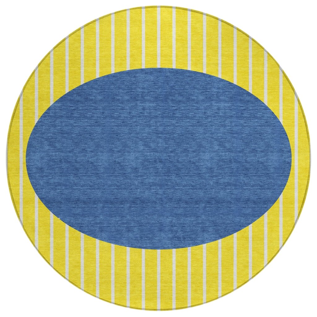 Ember Yellow Washable Indoor - Outdoor Rug - LOOMLAN - LOOMLAN Rugs - Outdoor Rugs