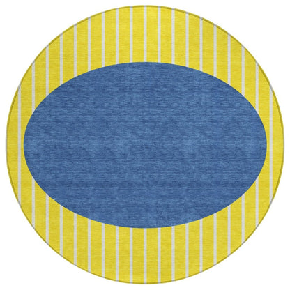 Ember Yellow Washable Indoor - Outdoor Rug - LOOMLAN - LOOMLAN Rugs - Outdoor Rugs