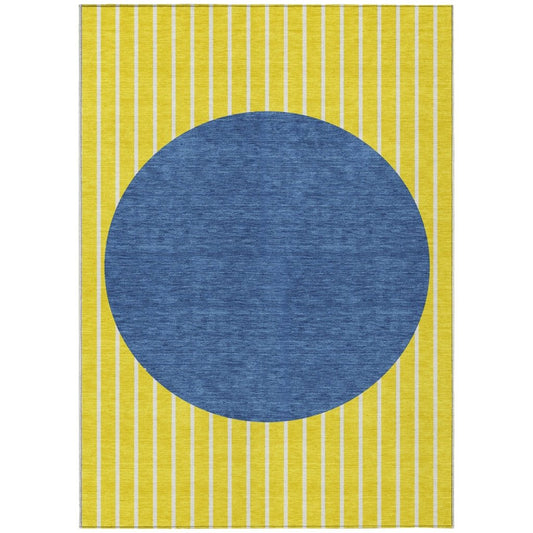 LOOMLAN Rugs Ember Yellow Washable Indoor-Outdoor Rug